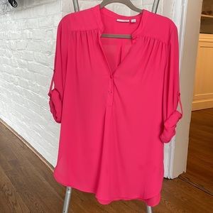 Bright Pink chiffon top